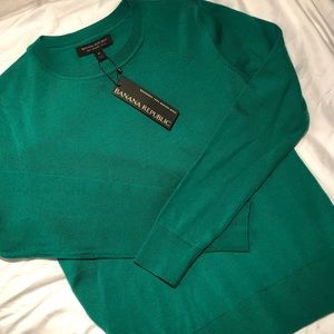 NWT BR Washable Merino Wool Sweater, XS